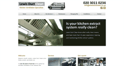 Desktop Screenshot of lewisductclean.co.uk