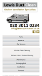 Mobile Screenshot of lewisductclean.co.uk